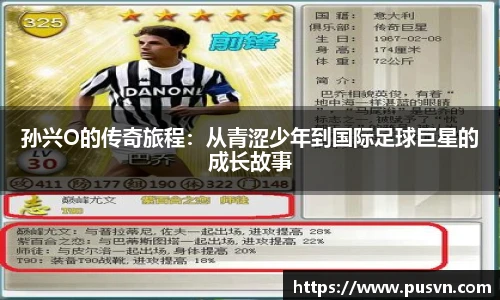 孙兴O的传奇旅程：从青涩少年到国际足球巨星的成长故事